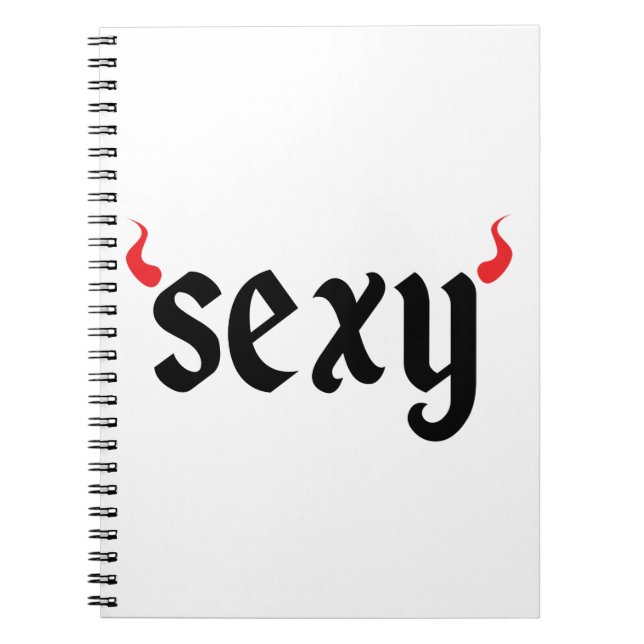 Caderno Espiral Demônio sexy (Frente)