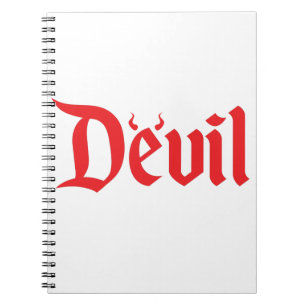 Caderno Espiral Demônio vermelho