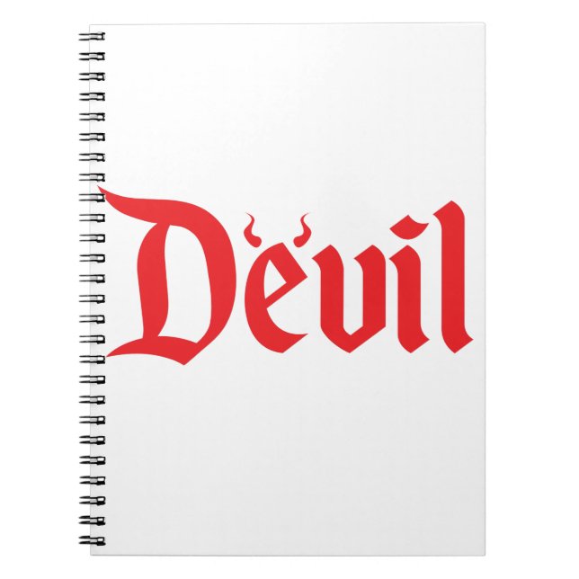 Caderno Espiral Demônio vermelho (Frente)