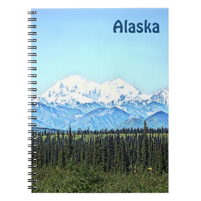 Caderno Espiral Denali (Monte McKinley) (Frente)