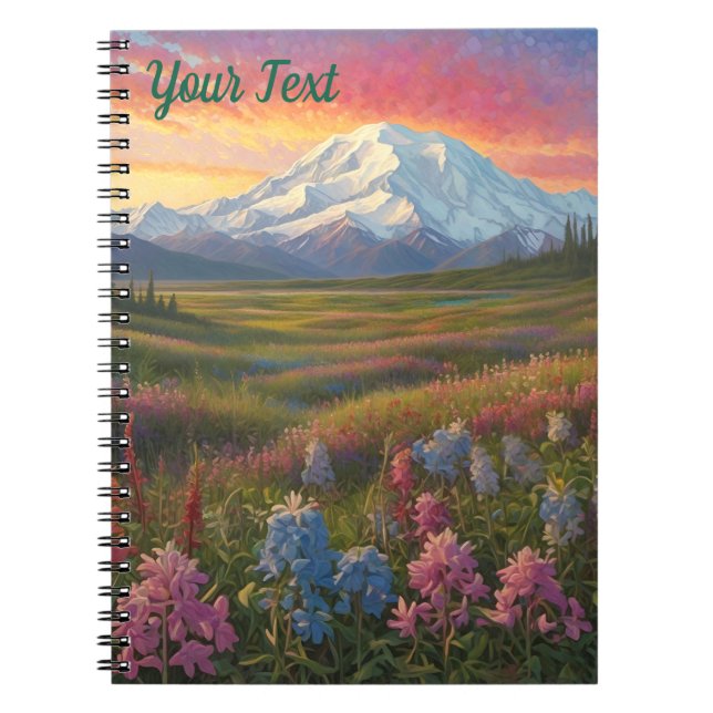 Caderno Espiral Denali Wildflowers (Frente)
