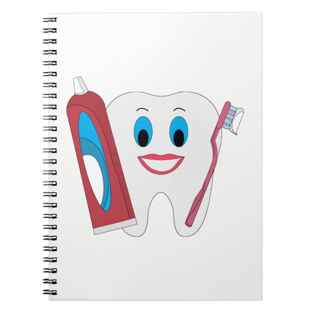 Caderno Espiral Dente Feliz (Frente)
