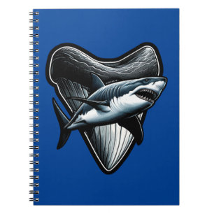 Caderno Espiral Dente Megalodon