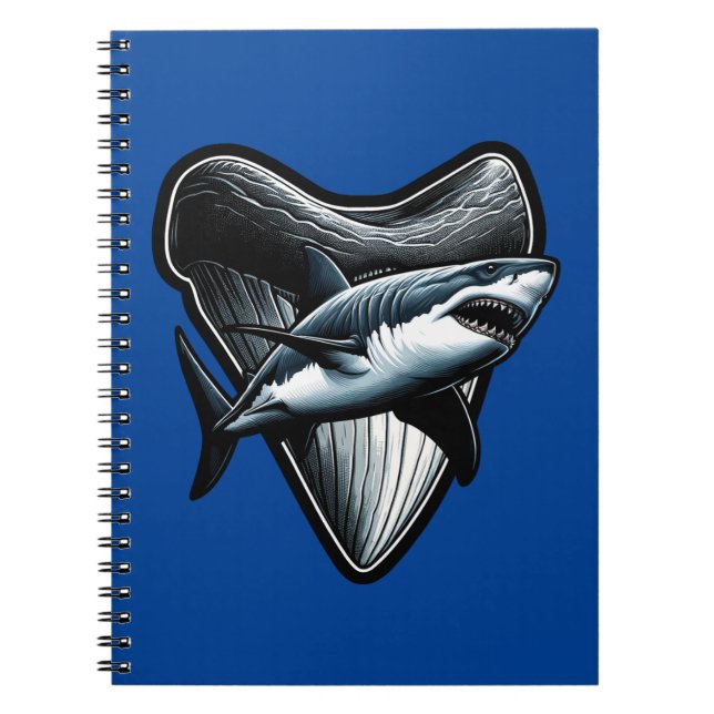 Caderno Espiral Dente Megalodon (Frente)