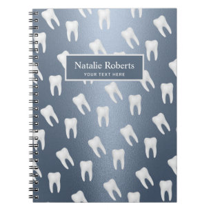 Caderno Espiral Dentes Dentista Padrão Dental Escritório Dental 