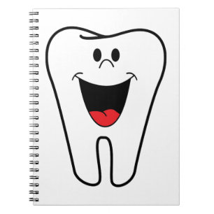Caderno Espiral Dentes felizes customizáveis para sua prática