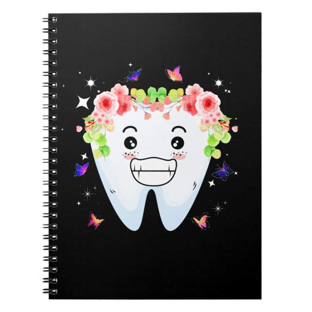 Caderno Espiral Dentist Dental Assistant Oral Hygienist Tooth (Frente)