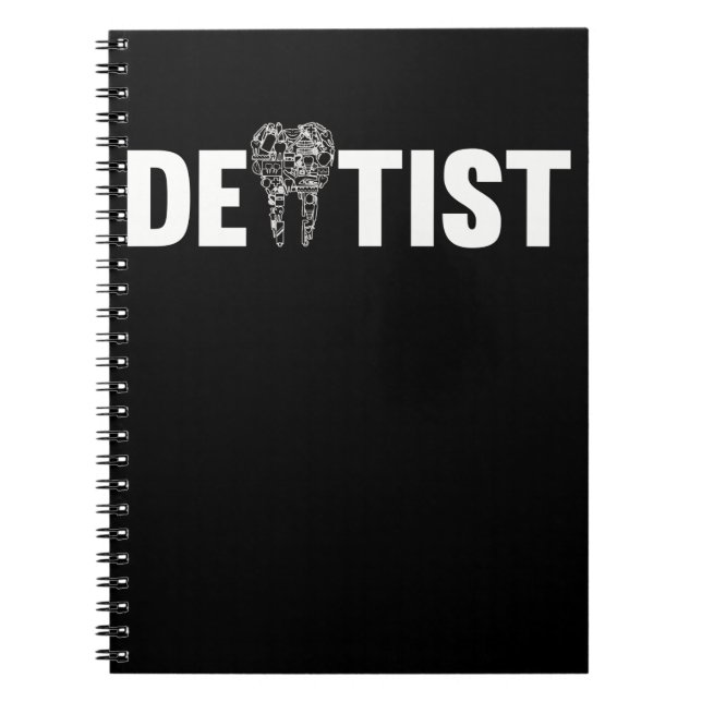 Caderno Espiral Dentist Tooth Dental Assistant Dentistry (Frente)