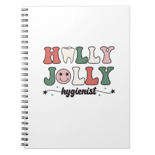 Caderno Espiral Dentista dentista de Natal alegre e higienista San