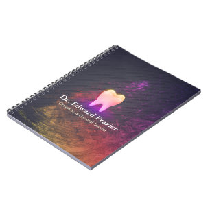 Caderno Espiral Dentista profissional Dentista Rosa Clínico Denta