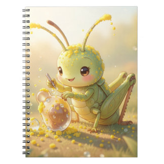 Caderno Espiral Der Grashüpfer und das Nektarkunstwerk
