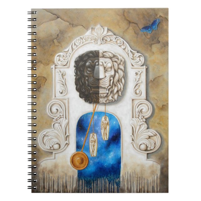 Caderno Espiral Der Löwe auf der Uhr  (Frente)