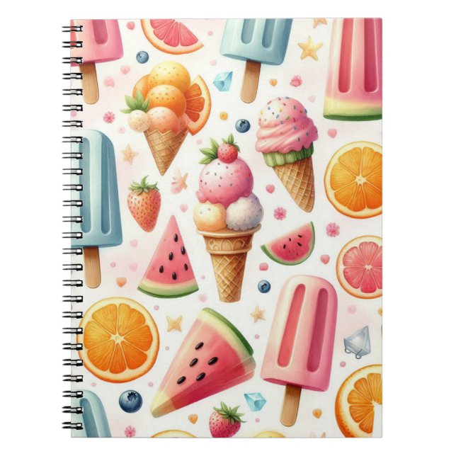 Caderno Espiral Deriva de Summer Sweet (Frente)