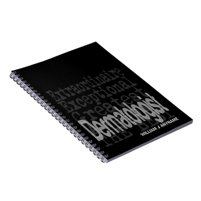 Caderno Espiral Dermatologista Extraordinário PERSONALIZADO (Lado Direito)