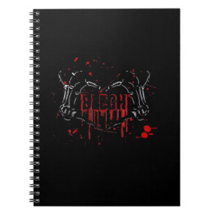 Caderno Espiral Desagregação De Lábios, Mãos Corações De Esqueleto