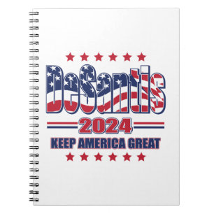 Caderno Espiral DeSantis-2024-Keep-America-Excelente