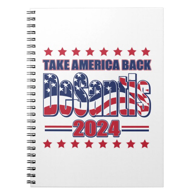 Caderno Espiral DeSantis-2024-Take-America-Back- (Frente)