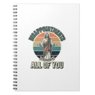 Caderno Espiral Desapontamentos Engraçados Todos Vocês Camisa Reli