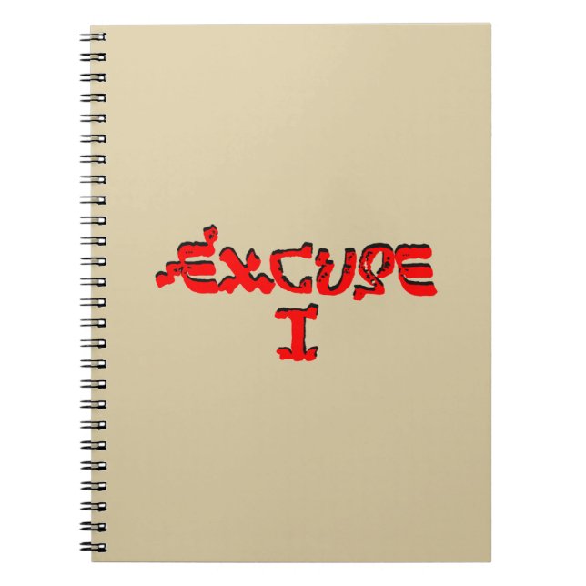 Caderno Espiral Desculpa mim (Frente)