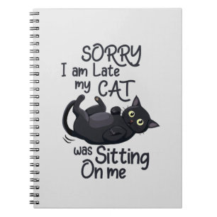 Caderno Espiral Desculpe o atraso - Regras de Gato!
