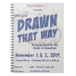 Caderno Espiral Desenhado dessa maneira, as artes versáteis mostra