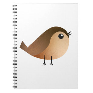 Caderno Espiral Desenho animado de passarinho