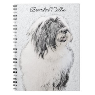 Caderno Espiral Desenho Collie Com Carapaça - Arte Cachorra Origin