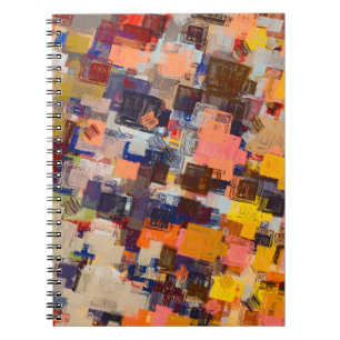 Caderno Espiral Desenho de arte moderna. Papel de parede de textur