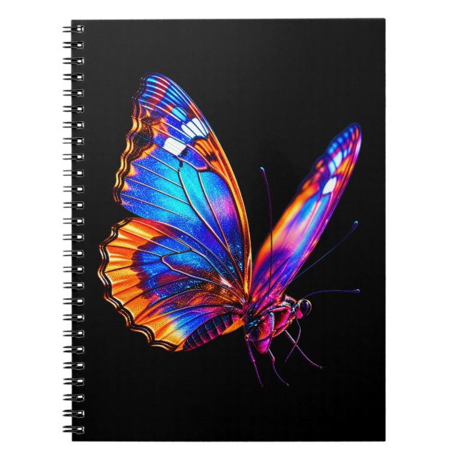 Caderno Espiral Desenho de borboleta (Frente)
