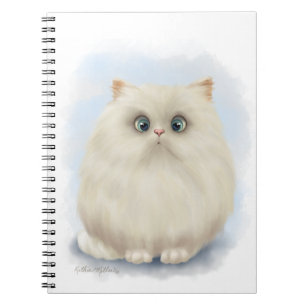 Caderno Espiral Desenho de Gato Persa