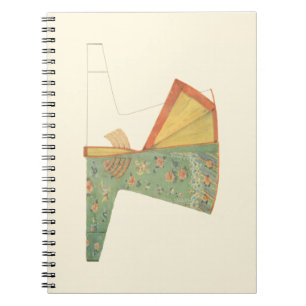 Caderno Espiral Desenho de Kimono semiacabado