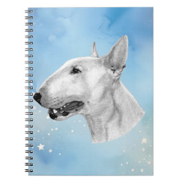 Caderno Espiral Desenho de lápis Bull Terrier