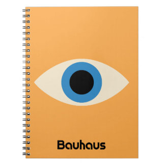 Caderno Espiral Desenho de Olho Místico Bauhaus