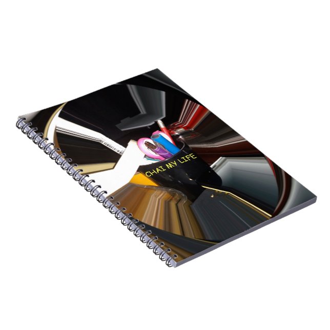 Caderno Espiral Desenho de Parede Moderna do Office Essentials (Lado Direito)