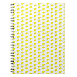 Caderno Espiral Desenho de Pássaros Amarelos Engraçados