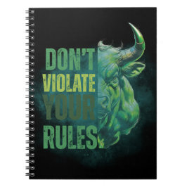 Caderno Espiral Desenho de touro | Lembrete | Motivação