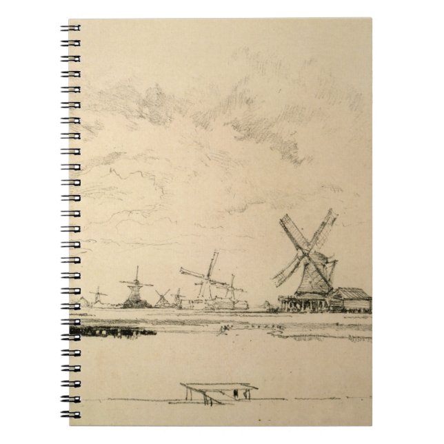 Caderno Espiral Desenho de Windmills (Frente)