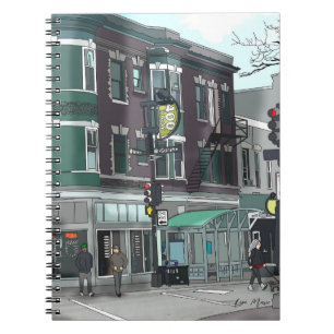 Caderno Espiral Desenho do Centro Madison, Wisconsin