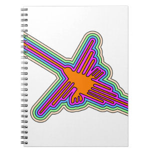 Caderno Espiral Desenho do Peru de Nazca Hummingbird