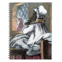 Desenho do vintage: O lobo na roupa da avó