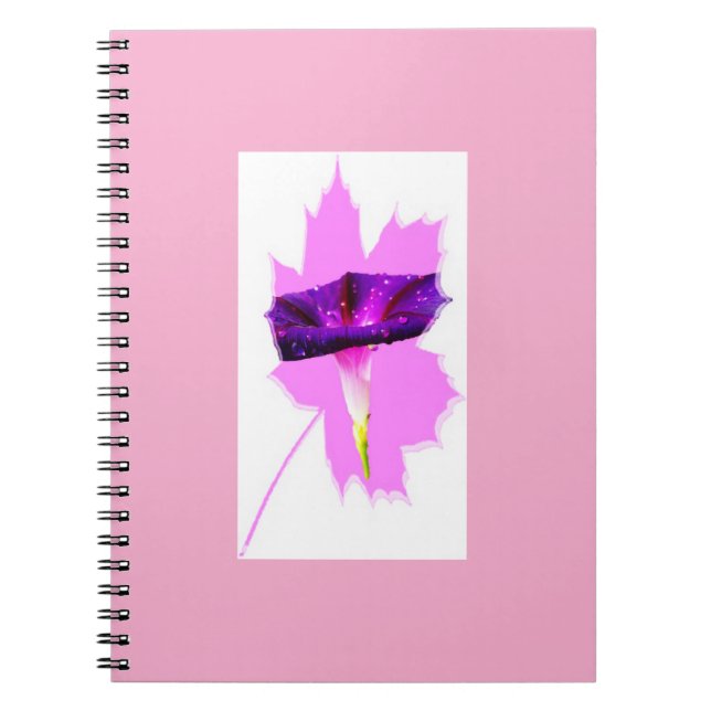 Caderno Espiral Desenho Floral  (Frente)