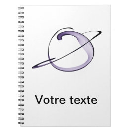 Caderno Espiral desenho gracioso pequeno planeta