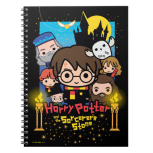 Caderno Espiral Desenho Harry Potter e a Pedra Filosofal