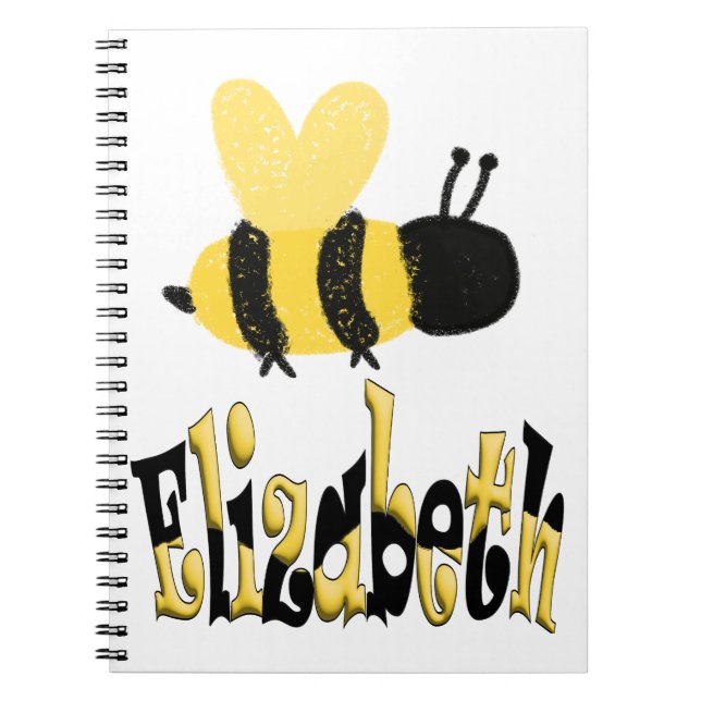Caderno Espiral Desenho Personalizado Único da Porta de Bumblebee (Frente)