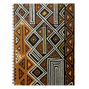 Caderno Espiral Desenho Tribal Africano Kuba