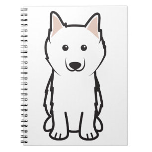 Caderno Espiral Desenhos animados americanos do cão Eskimo