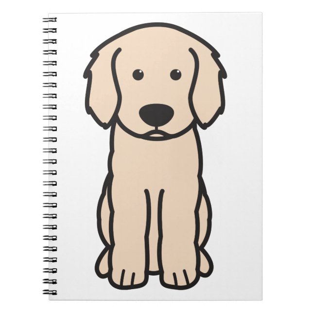 Caderno Espiral Desenhos animados do cão de Labradoodle (Frente)