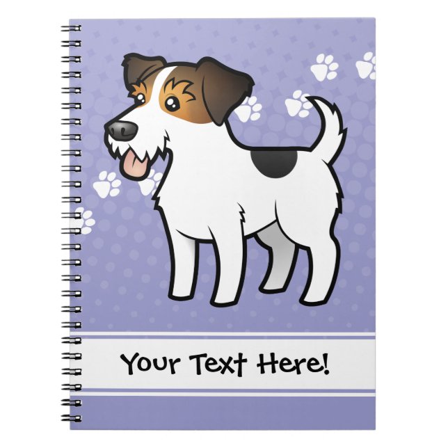 Caderno Espiral Desenhos animados Jack Russell Terrier (Frente)
