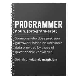 Caderno Espiral Desenvolvedor de código do programador engraçado