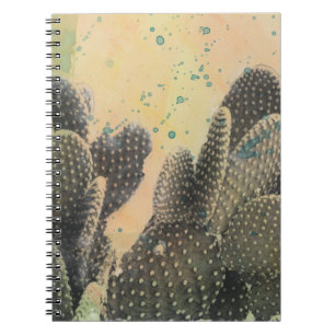 Caderno Espiral Desert Cactus   Frente Verde